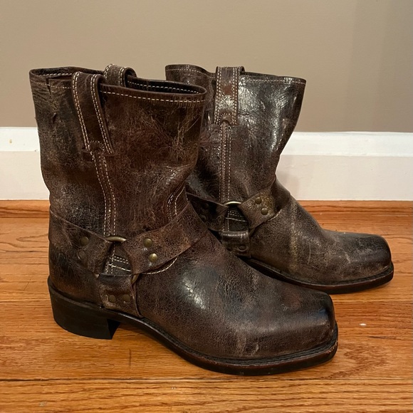 Mens Harness Durango Harness Boots Womens Frye Brown Weathered